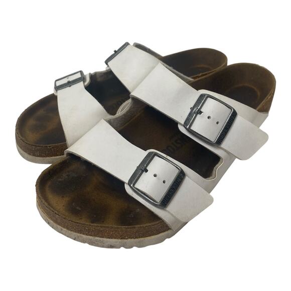 Birkenstock Shoes - Birkenstock Arizona Leather Sandals in White size Eu 41 Us 10 Narrow Width